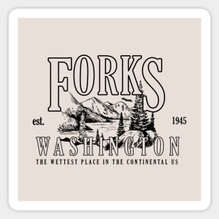 Forks Washington Sticker